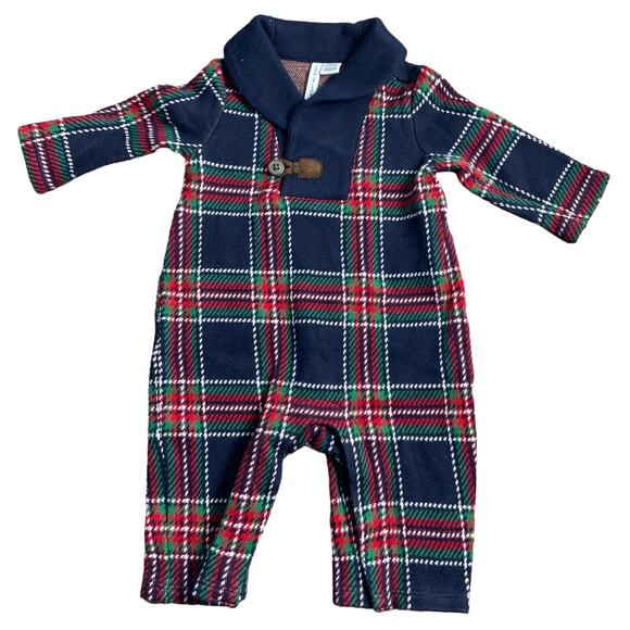 Janie & Jack Plaid one piece outfit - Picture 1 of 3